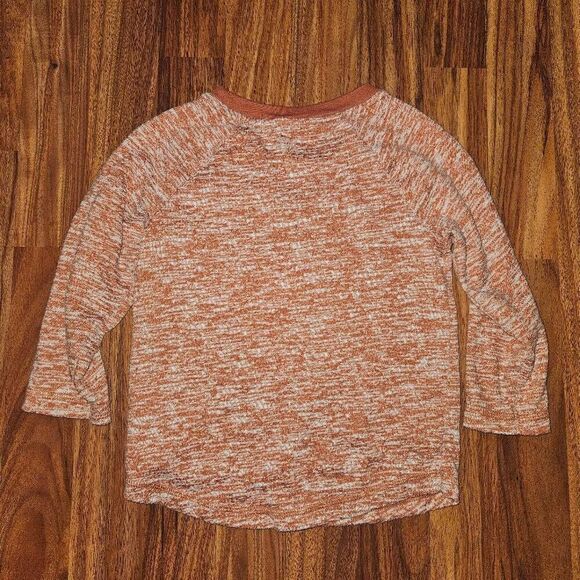 6 for $25 🎃 Cat & Jack Soft Heathered Orange Top Toddler Size 2T - Picture 4 of 4